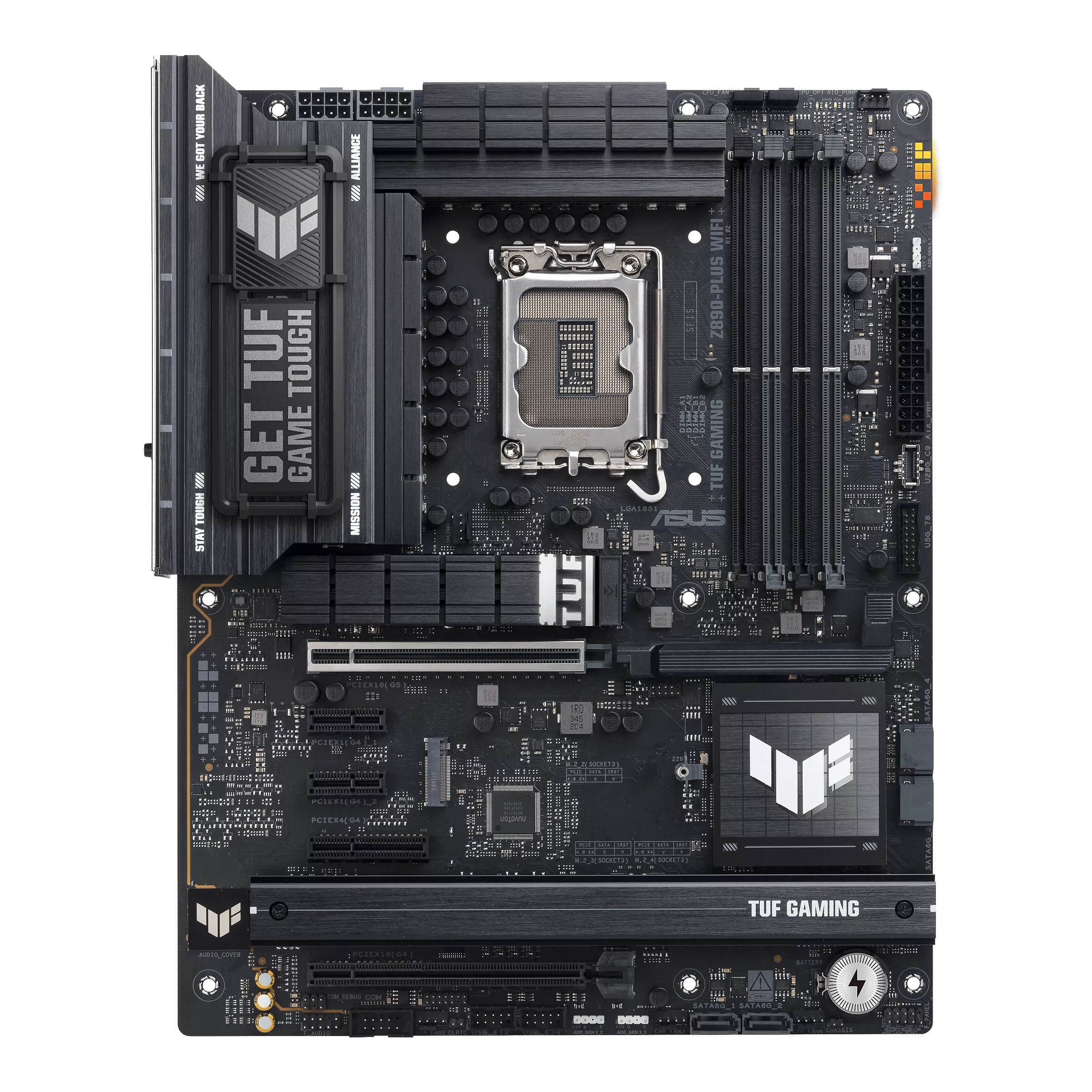 تصویر مادربرد ASUS TUF GAMING Z890-PLUS WIFI D5 مناسب گیمینگ و اسمبل حرفه‌ای